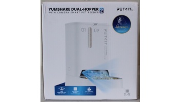 SALE OUT. Petkit P591 2 (D4SH-2) YumShare Dual-Hopper 2 Feeder with camera | PETKIT YumShare Dual-hopper 2 Automatic Feeder with Camera | Capacity 5 L | Material ABS, 304 stainless steel | White | DAMAGED PACKAGING, DEMO, DIRTY | 24 month(s)