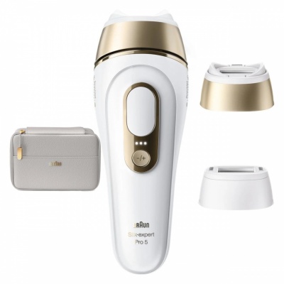 Braun IPL Epilator | Silk expert Pro 5 PL5210 | Number of power levels 3 | White/Gold