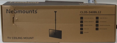 SALE OUT. Neomounts CL35-340BL12 Monitor/TV mount ceiling 1 screen - 23-42" - max 50 kg - VESA 100x100-200x200 - h 106-156 cm - black | Neomounts CL35-340BL12 Monitor/TV mount Ceiling | Adjustable Height, Rotate, Tilt, Swivel | 23-42 " | Maximum weight (c