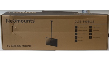 SALE OUT. Neomounts CL35-340BL12 Monitor/TV mount ceiling 1 screen - 23-42" - max 50 kg - VESA 100x100-200x200 - h 106-156 cm - black | Neomounts CL35-340BL12 Monitor/TV mount Ceiling | Adjustable Height, Rotate, Tilt, Swivel | 23-42 " | Maximum weight (c