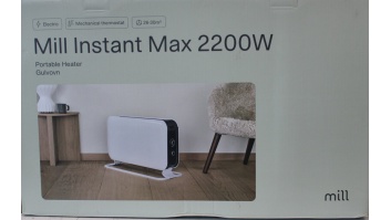 SALE OUT. Mill CO2200MECMAX 2200W Convection Heater, Mechanical thermostat, Wire heating element, White | Mill Heater | CO2200MECMAX | Convection Heater | 2200 W | Number of power levels 3 | Suitable for rooms up to max 30 m² | White | DAMAGED PACKAGING