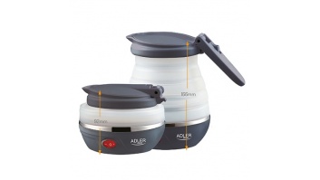 Adler | Travel Kettle | AD 1279 | Electric | 750 W | 0.6 L | Silicon | White