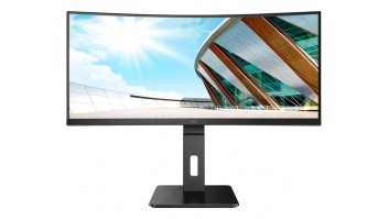 AOC | Curved Monitor | CU34P2A | 34 " | VA | 21:9 | 100 Hz | 1 ms | 3440 × 1440 | 300 cd/m² | Headphone out (3.5mm) | HDMI ports quantity HDMI x 2 | Black | Warranty 36 month(s)