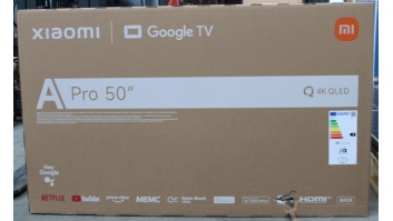 SALE OUT. Xiaomi QLED TV A Pro 2026 50" | SALE OUT. | Xiaomi QLED TV A Pro 2026 | 50 | Smart TV | Google TV | 4K UHD | DAMAGED PACKAGING