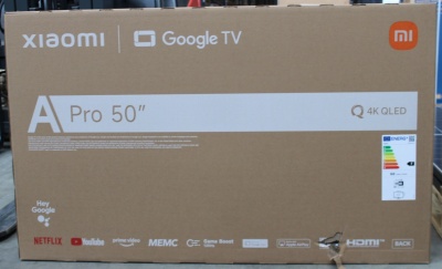SALE OUT. Xiaomi QLED TV A Pro 2026 50" | SALE OUT. | Xiaomi QLED TV A Pro 2026 | 50 | Smart TV | Google TV | 4K UHD | DAMAGED PACKAGING