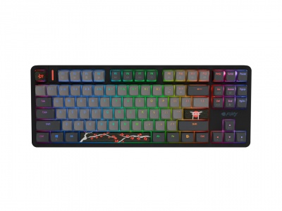Fury Kanabo K6 | Gaming Keyboard | Wired | US | Linear | Black/Gray