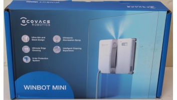 SALE OUT. | Ecovacs Windows Cleaner Robot | WINBOT MINI GREY | Corded | Grey | DAMAGED PACKAGING