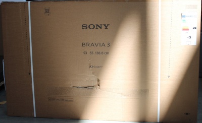 SALE OUT. Sony K55S35B Bravia 3 55" (139cm) 4K Ultra HD Smart Google D-LED TV | SALE OUT. Sony K-55S3 | 55" (139 cm) | Android | UHD | Black | DAMAGED PACKAGING