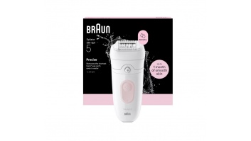 Braun Epilator | Silk-épil 5 SE5-000 | Operating time (max) 40 min | Number of power levels 2 | Wet & Dry | White/Pink