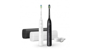 Philips HX7119/02 Sonicare Series 5500 | Electric Toothbrush, Duo pack | Rechargeable | For adults | Number of brush heads included 2 | Number of teeth brushing modes 2 | White/Black