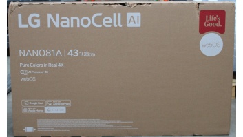 SALE OUT. LG 43NANO81A3A 43" (109 cm) LED LCD TV | SALE OUT. | LG 43NANO81A3A | 43 | Smart TV | webOS 25 | UHD | DAMAGED PACKAGING