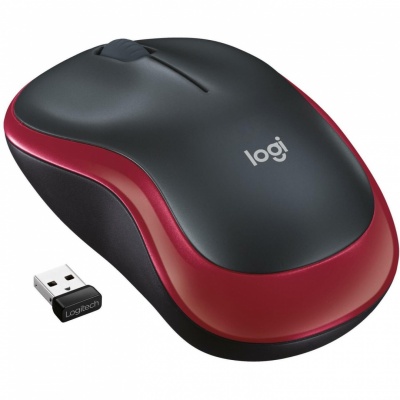 Logitech | Mouse | M185 | Wireless | Red