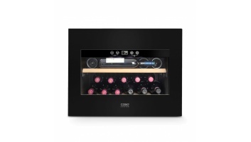 Caso | Wine Cooler | WineDeluxe E 18 | Energy efficiency class G | Built-in | Bottles capacity 18 bottles | Cooling type Compressor technology | Black