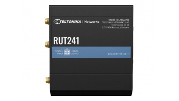 Teltonika | LTE Router | RUT241 | 802.11n | 10/100 Mbit/s | Ethernet LAN (RJ-45) ports 1 | Mesh Support No | MU-MiMO No | 2G/3G/4G | Antenna type 2 x SMA for LTE, 1 x RP-SMA for WiFi