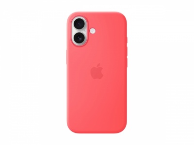 Apple iPhone 17 Silicone Case with MagSafe – Bright Guava | Apple