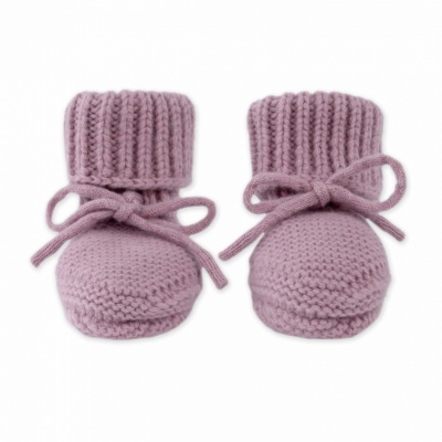 Lodger Slipper merino vilnas čībiņas, Mauve, 0-6m