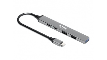 PORT CONNECT | USB-C Hub with 4 USB ports, 1X USB-C, 100W