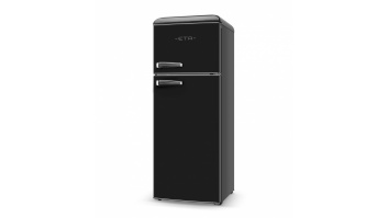 ETA Refrigerator | ETA253890020EN Storio Retro | Energy efficiency class E | Free standing | Combi | Height 148.2 cm | Fridge net capacity 170 L | Freezer net capacity 45 L | 38 dB | Black