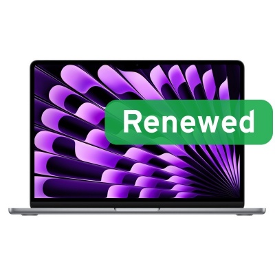 Apple Renewed Grade A | MacBook Air (13-inch, M3, 2024)‎ A3113 | 13.3 " | 8 GB | SSD | 256 GB | Apple M3 8-core CPU | macOS | Keyboard language US