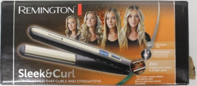 SALE OUT. | Remington Hair Straightener | S6500 Sleek & Curl | Warranty 24 month(s) | Ceramic heating system | Display Yes | Temperature (max) 230 °C | Black | DAMAGED PACKAGING