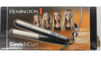 SALE OUT. | Remington Hair Straightener | S6500 Sleek & Curl | Warranty 24 month(s) | Ceramic heating system | Display Yes | Temperature (max) 230 °C | Black | DAMAGED PACKAGING