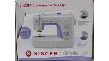 SALE OUT. Singer | Sewing Machine | Simple 3232 | Number of stitches 32 | Number of buttonholes 1 | White | DAMAGED PACKAGING