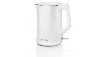 Gorenje | Kettle | K15DWW | Electric | 2200 W | 1.5 L | Plastic/Metal | 360° rotational base | White