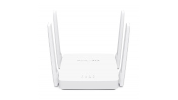 Mercusys | AC1200 Wireless Dual Band Router | AC10 | 802.11ac | 300+867 Mbit/s | 10/100 Mbit/s | Ethernet LAN (RJ-45) ports 2 | Mesh Support No | MU-MiMO Yes | No mobile broadband | Antenna type 4xFixed | No
