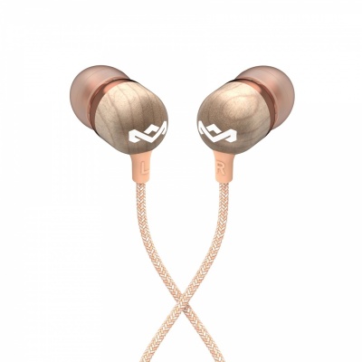 Marley Wired Earbuds | Smile Jamaica | Built-in microphone | USB Type-C | Copper