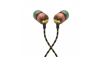 Marley Wired Earbuds | Smile Jamaica | Built-in microphone | USB Type-C | Rasta