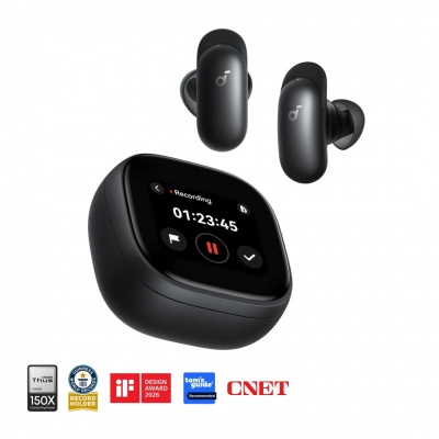 Anker Soundcore Wireless Earbuds | Liberty 5 Pro Max | Bluetooth | In-Ear | Microphone | Black | Noise canceling | Noise reduction