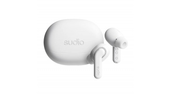 Sudio Earbuds | E4 Pro | Bluetooth | In-ear | Microphone | Cloud White | Noise canceling | Noise reduction | Wireless