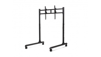 Next Level Racing Floor stand | Round Tube Freestanding Single Monitor Stand | Up to 65 " | Height adjustment, Tilt | Maximum weight (capacity) 50 kg | Black