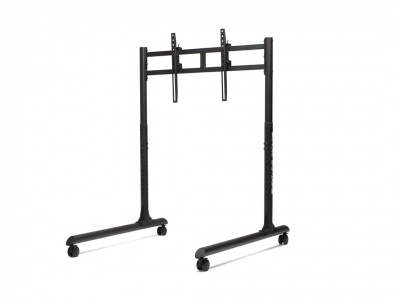 Next Level Racing Floor stand | Round Tube Freestanding Single Monitor Stand | Up to 65 " | Height adjustment, Tilt | Maximum weight (capacity) 50 kg | Black