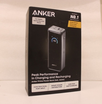 SALE OUT. Anker Prime power bank - USB, 2 x USB-C - 300 Watt | 26250 mAh | Black | DEMO