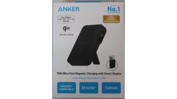 SALE OUT. | Anker 633 Magnetic Wireless Power Bank with 27W USB C port | A1654G11 | 10000 mAh | Black | DEMO