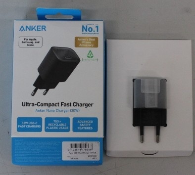 SALE OUT. Anker 511 Nano 4 Wall Charger 30W 1C, Black | SALE OUT. Anker 511 Nano 4 Wall Charger 30W 1C | A2337G11 | USB-C | DEMO