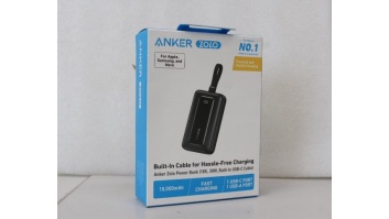 SALE OUT. Anker Power Bank with Built-In USB-C Cable | A1688H11 | 10000 mAh | Black | DEMO