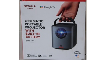 SALE OUT. | Anker Nebula Mars 3 Air Google TV Projector with Built-In Netflix | Full HD (1920x1080) | 400 ANSI lumens | Black | DAMAGED PACKAGING | Wi-Fi