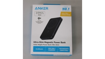 SALE OUT. Anker MagGo Wireless Powerbank (With 30W C port, Ultra slim) | A1664H11 | 10000 mAh | Black | DEMO