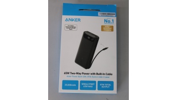 SALE OUT. Anker Power Bank 65W | A1383H11 | 20000 mAh | Black | UNPACKED, SCRATCHES