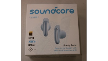 SALE OUT. | Anker Soundcore True wireless earphones | Liberty Buds | Bluetooth | Semi-in-ear | Microphone | Light Blue | Noise canceling | Noise reduction | DEMO | Warranty 24 month(s) | Wireless