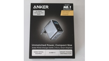 SALE OUT. Anker Prime Charger, 3 Ports, Silver | Anker Prime Charger, 3 Ports, 160W, Silver | DEMO