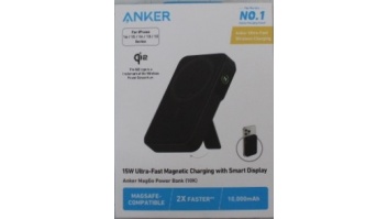 SALE OUT. | Anker 633 Magnetic Wireless Power Bank with 27W USB C port | A1654G11 | 10000 mAh | Black | DAMAGED PACKAGING, DEMO