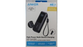 SALE OUT. | Anker Zolo Powerbank | A1695H11 | 25000 mAh | Built-In USB-C and Retractable Cable) | Grey | DEMO