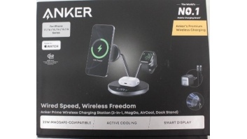 SALE OUT. Anker Prime Wireless Charging Station Qi2.2  25W wireles charging  (3-in-1, MagGo, AirCool, Dock Stand) PSU added, Black | Anker Prime Wireless Charging Station Qi2.2  25W wireles charging  (3-in-1, MagGo, AirCool, Dock Stand) PSU added | DEMO