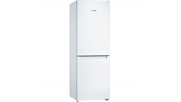 Bosch | Serie 2 Refrigerator | KGN33NWEB | Energy efficiency class E | Free standing | Combi | Height 176 cm | No Frost system | Fridge net capacity 193 L | Freezer net capacity 89 L | 42 dB | White