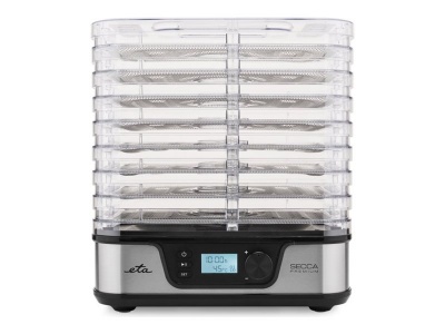 ETA Food dryer | ETA930190000 Secca Premium | Power 380 W | Number of trays 8 | Temperature control | Integrated timer | Silver