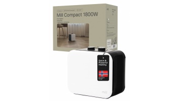 Mill | Compact PTC Fan Heater | CUS1800MECW | PTC Fan | 1800 W | Number of power levels 3 | Suitable for rooms up to 10-30 m² | White