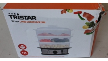 SALE OUT. Tristar | Food Steamer | VS-3914 | Silver | 1200 W | Capacity 11 L | DAMAGED PACKAGING | Number of baskets 3